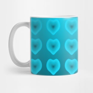 Teal Hearts Mug